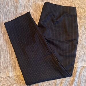 Chico's Black Checkered Slimming Ankle Pants